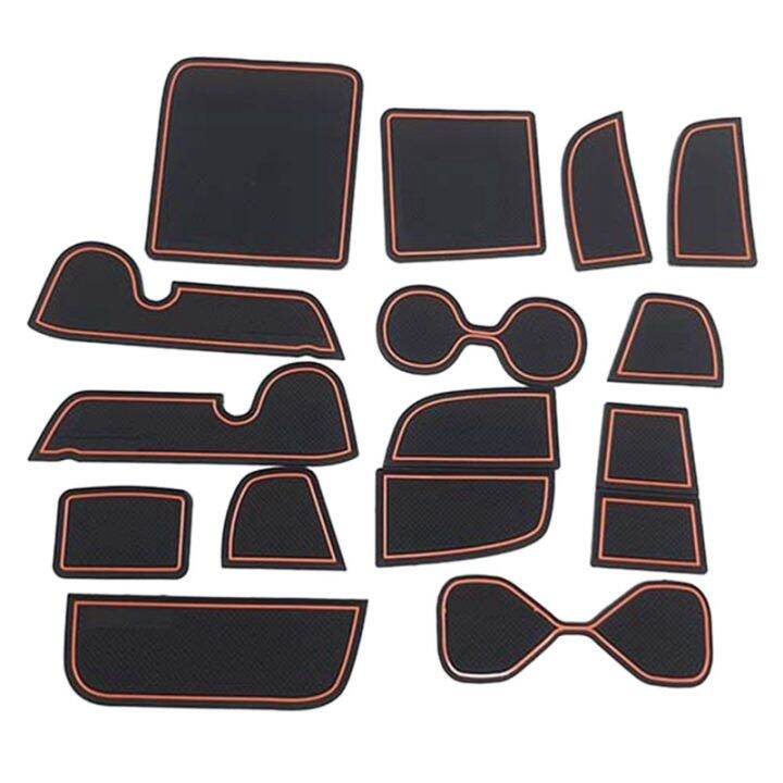 15pcs-gate-slot-pad-for-honda-hrv-hr-v-vezel-2021-2022-accessories-interior-non-slip-anti-dust-cup-holder-inserts