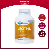 Mega We Care Lecithin 1200 mg. 100 Capsules **ไม่รวมส่ง     อาหารเสริมเลซิตินเสริมความจำ