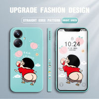 Hontinga เคสโทรศัพท์สำหรับ Realme 10 Pro 5G Realme 10 Pro Plus Pro + 5G ใหม่เคสลายการ์ตูน Crayon Shin-Chan เคสยางมีลวดลายของเหลวทรงสี่เหลี่ยมนิ่มขอบซิลิโคนนิ่มเคสป้องกันกล้องคลุมทั้งหมดเคสป้องกันกล้องด้านหลังโทรศัพท์นิ่มสำหรับเด็กหญิงเด็กชาย