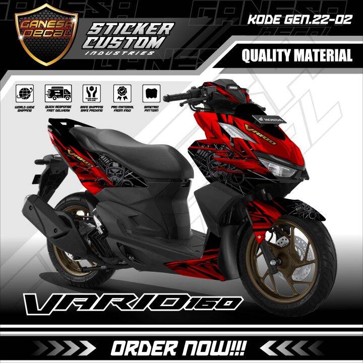 ( COD ) Dekal Sticker Motor Honda Vario 160 New Full Body 2022 Grafis