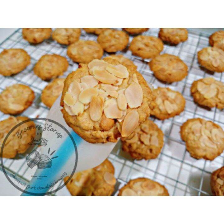 Mixed nut butter cookies คุกกี้เนยสด Almond&Cashew nut Lazada.co.th