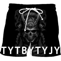 Japanese Samurai Tattoo 3D Print Mens Shorts Unisex Streetwear Elastic Waist Shorts Summer Beach Har 11