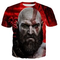 เสื้อยืดพิมพ์ลาย3D God Of War ผู้ชายผู้หญิง2021เสื้อเสื้อยืดแบบสตรีทสไตล์ฮาราจูกุแฟชั่นลำลองเท่ๆเสื้อแขนสั้นชนิดไม่จำกัดเพศ