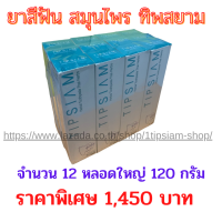 (แพ็ค 12 หลอดใหญ่) ยาสีฟัน 1 ทิพสยาม (1Tipsaim) สูตรเข้มข้นขนาด 120 กรัม ราคาพิเศษ ส่งเร็ว มีเก็บเงินปลายทาง