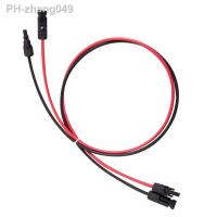 1 Pair Solar Panel Extension Cable Copper Wire 6 4 2.5 mm2 10 12 14 AWG Black and Red with Solar PV Wires Connectors