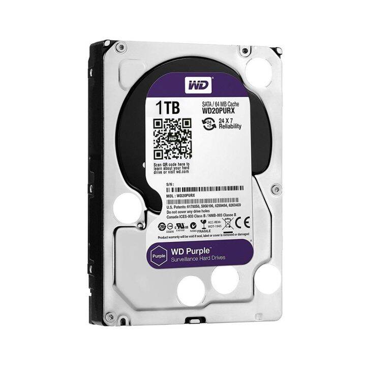 hdd-1-tb-purple-สีม่วง-for-cctv-เหมาะกับ-กล้องวงจรปิด-hdd1-2tb-รับประกันศูนย์-wd-3-ปี