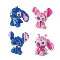 236-313pcs Disney Stitch Building Blocks Toy Diamond Mini Bricks Lilo Stitch Doll Figurines Children Birthday Gifts