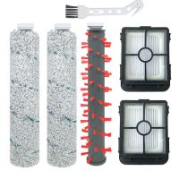 6PCS Roller Brush Filter Set for Bissell Crosswave Cordless Max Series 2554A/2765Z/2767Z Wet Dry Vacuum Cleaner Parts