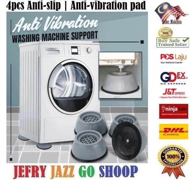 4 Pcs Multifunctional Anti Vibration Mat For Refrigerator Washing
