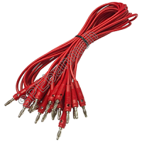 BNN-W-004 สายเทสบานานา (Test Lead) นิกเกิล 1.5 Sq.mm. 1M 19A สีแดง (Red)