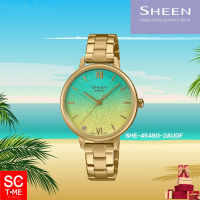 Sc Time Online Casio Sheen แท้ นาฬิกาข้อมือผู้หญิง รุ่น SHE-4548D-2AUDF,SHE-4548G-2AUDF,SHE-4548PG-4AUDF,SHE-4548PGL-4AUDF (สินค้าใหม่ ของแท้ ประกัน CMG)