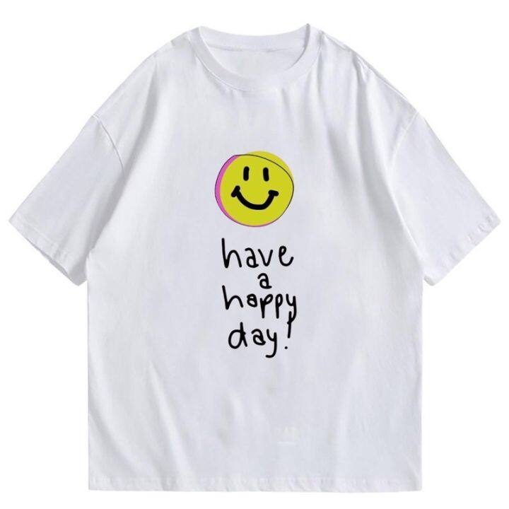 have-a-happy-day-ลายใหม่ใหม่ล่าสุด-smile-face-วางจำหน่ายในประเทศไทย-เสื้อยืด