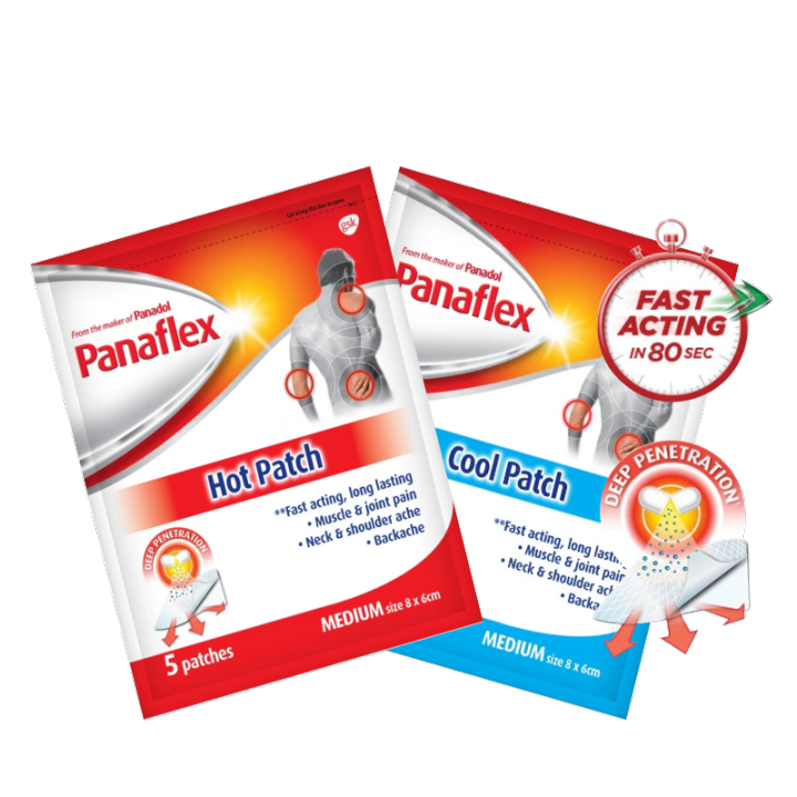 Panadol Panaflex (Hot patch/Cold Patch) 5 Patches/Pack Lazada