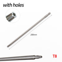 7.78In Hollow Torx ไขควง Bits Hex Shank T8-T40เครื่องมือเหมาะกับไขควงไฟฟ้าสำหรับสกรูคลายเกลียวเครื่องมือ