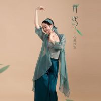 Classical dance gauze long section green snake body rhyme gauze practice clothes elegant Chinese dance dance clothes fairy performance clothes