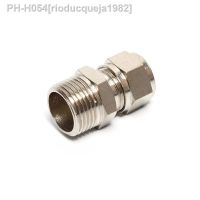 Pneumatic fittings1/8 1/4 3/8 1/2 BSP Male Thread 4 6 8 10121416mm OD Tube brass Ferrule Tube Compression Fitting Connector