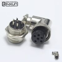 ♞◄ 1set GX16 6 Pin Male Female Diameter 16mm Wire Panel Connector GX16 6Pin PCB Connector Aviation Socket Plug