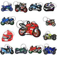 2023 New Fashion Key Ring Cartoon Motorcycle Keychain Fit Women Men Bags Creative Keys Accessories Pendant Gifts Wholesale Key Chains