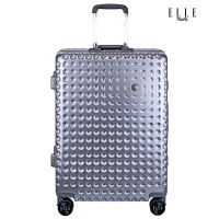 ELLE Travel Lunar Collection. 100% Polycarbonate PC กระเป๋าเดินทางขนาดใหญ่ 24"นิ้ว คันชัก/ขอบอะลูมิเนียมเฟรมล๊อค  ล้อหมุน 360 องศา