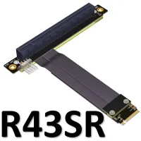 【Bestseller】 32G/Bps PCI-e 16x ต่อ M2 M.2 NGFF NVMe Key-M 2230 2242 2260สาย Gen3.0ไรเซอร์การ์ดตัวขยาย PCIe พร้อมสายไฟ Sata