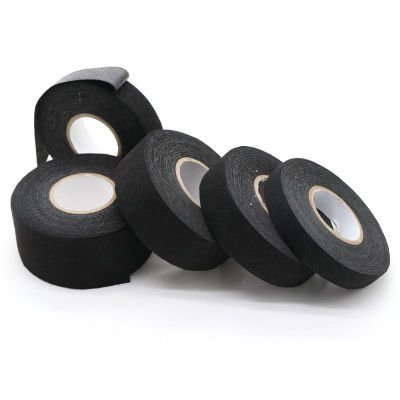 15m/roll 9 15 30 50mm Heat Resistant Retardant Tape Adhesive Cloth For Car Cable Harness Wiring Loom Protection Auto Tape Adhesives Tape