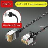 สายแพทช์อีเทอร์เน็ต CAT6ไนลอนบางเฉียบ0.16นิ้วสายเคเบิลอีเทอร์เน็ต6 RJ45ความเร็วสูงบางยืดหยุ่นและเบาสำหรับ PC, Mac