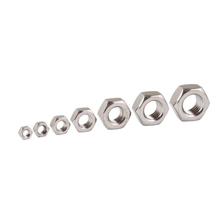 304-stainless-steel-din934-hexagon-hex-nut-for-m1-m1-2-m1-4-m1-6-m2-m2-5-m3-m3-5-m4-m5-m6-m8-m10-m12-m16-m18-m20-m24-screw-bolt