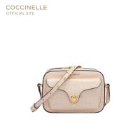 COCCINELLE BEAT CROCO Crossbody bag 150201 NUDE กระเป๋าสะพายผู้หญิง