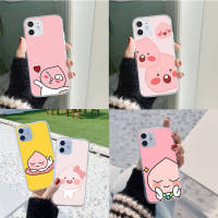 Z-30 Apeach illustration อ่อนนุ่ม TPU เคสโทรศัพท์ หรับ VIVO V21 Y15 Y20 Y5S V20 Y12S Y91C Y21S Y81I Y11S Y93 Y20S Y53 Y71 Y70 Y20I Y21 Y11 Y95 Y31 Y12 Y55 Y81 Y51A Y30 Y50 V15 Y17 Y69 Y19 Y91 V20I Y33S Y51 Y55S Y81S SE โปร่งใส ปก