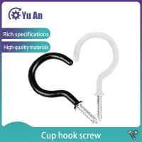 Cup Hook Screw Plastic Coated Cup Hook Plastic Dipped Ceiling Frame Hat Hook 12"-2" Cup Hook Tapping Screw 2030pcs