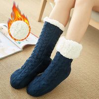 Children Winter Sock Plus Thicken Warm Soft Cotton Sock Home Non-Slip Bedroom Shoes Christmas Gift Knitted Room Floor Sleep Sock Socks Tights