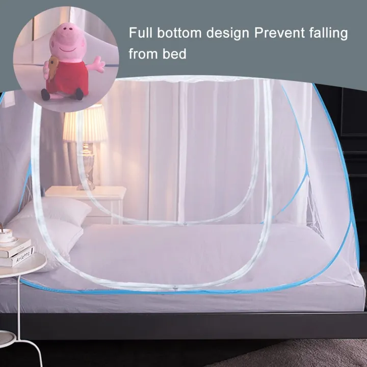 Foldable Mosquito Tent Mosquito Net Suit for Patio Bedroom Camping Trips Home BEST Double Door 1