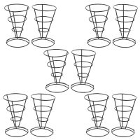 10-Piece French Fry Stand Cone Basket Holder for Fries Fish and Chips and Appetizers