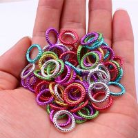 【CW】 50pcs/set Hair Braid Beads Clip Braids Colorful Dreadlock Braider Styling Accessories