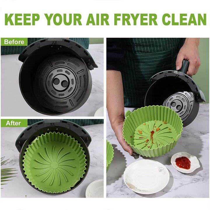 【Local Warehouse】Air Fryer Silicone Pot Airfryer Basket Air Fryer