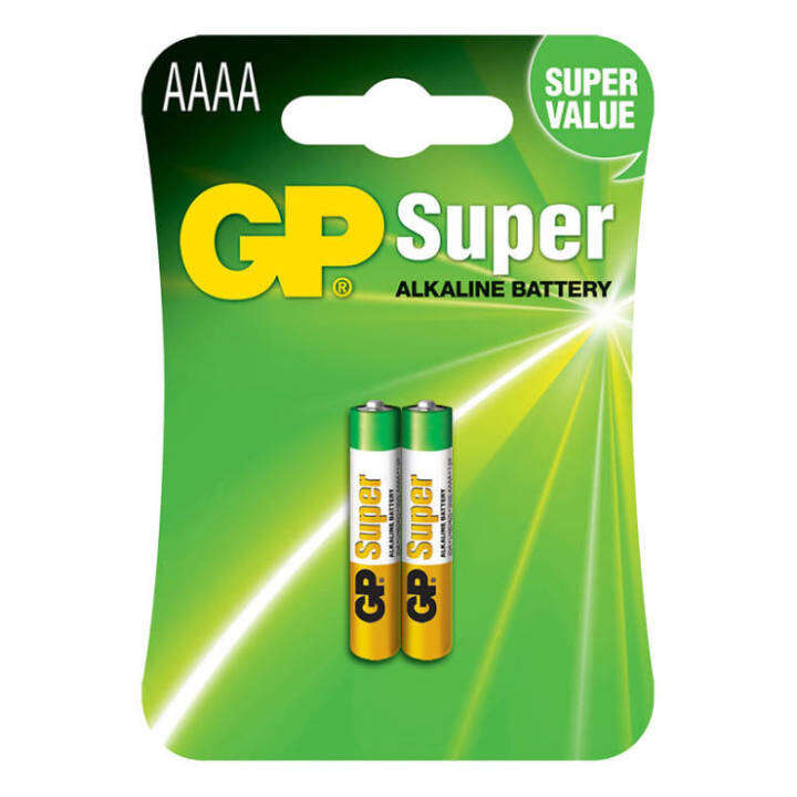 ของแท้-100-gp-ถ่าน-aaaa-alkaline-battery-4a-lr8d425-e96-25a-pack-2-ก้อน