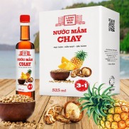 THÙNG 6 CHAI NƯỚC MẮM CHAY 3 TRONG 1 525ML - LÀNG CHÀI XƯA