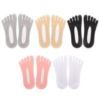 tdfj 5 Pairs Five Stockings Toe Socks Woman Washable