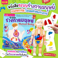 หนังสือระบบร่างกายมนุษย์ ระดับประถม แถมพร้อมโมเดลร่างกายมนุษย์ Human Body และการ์ดคำศัพท์อังกฤษ - ไทย อวัยวะภายใน 11 ใบ