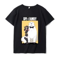 Anime Spy x Family Anya Loid Forger Yor Forger Men Cotton T-Shirt Casual Harajuku Unisex Trendy O Neck Clothes Top