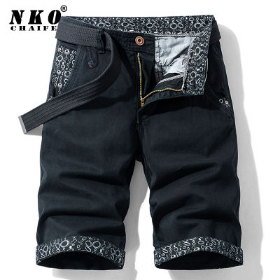 CHAIFENKO Men Summer Cotton Casual Cargo Shorts 2021 New High Quality Army Tactical Short Pants Loose Pocket Military Shorts Men