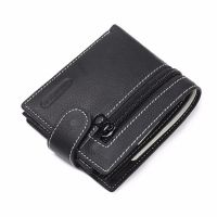 Fashion Zipper Little Zip Mini Money Small Genuine Leather Men Coin Male Bag