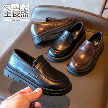 Childrens black hot sale school pumps