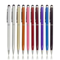 【cw】 Lot 10x 2 in1 Screen Stylus With Ballpoint Pen for iPad.iPhone.Samsung.Tablet For Other Touch Screen With Rubber Tip