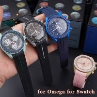 Omega Swatch รุ่นดาวเคราะห์ร่วมแบรนด์,สายโค้งปรอทยางรัด20มม. TPU สร้อยข้อมือสปอร์ตกันน้ำซิลิโคน