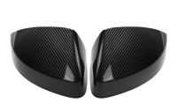 Black Side Mirror Cap Covers for Audi A3 S3 8V RS3 2013 2014 2015 2016 2018 2017 2019 Replace (Glossy Pearl Black)