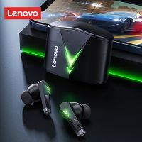 หูฟังสำหรับเล่นเกมหูฟังไร้สายบลูทูธ LP6ดั้งเดิมจาก Lenovo โหมดไร้สายแบบคู่ชุดหูฟัง Earpods หูฟังเอียร์บัดแบบมีไมโครโฟน