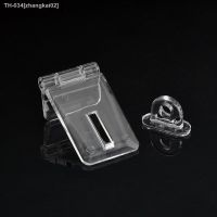 ☬ 10 pairs Acrylic transparent hinge corner lock catch door buckle for box drawer thickness 3mm