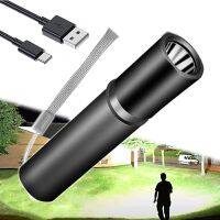 ┇♛ USB Rechargeable Portable Flashlight Power Bank Flashlight Dual Use Long-range Led Torch T6 Highlight Wick Large Capacity