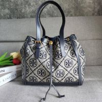 กระเป๋าสะพาย ทรงขนมจีบ Tory Burch T Medium T Monogram Jacquard Tote